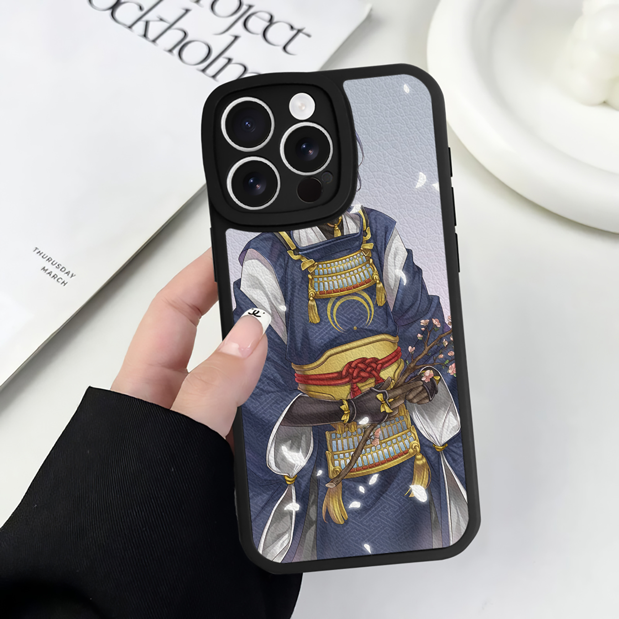 （画像用） 刀剣乱舞 Touken Ranbu 【iPhone 16シリーズ対応】シリコンスマホケース（レザー調） 材質：シリコン
